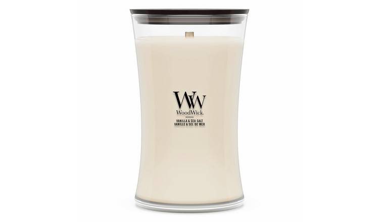 WoodWick Large Hourglass Jar Candle - Vanilla & Sea Salt