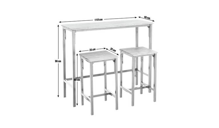 Argos home bolitzo best sale table and bench set