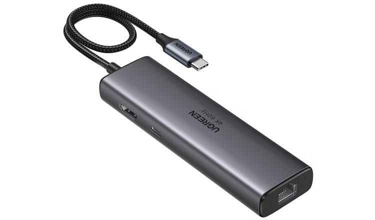 UGREEN 6-In-1 USB-C Hub with 4K HDMI, Ethernet, USB-A & USB-C Port