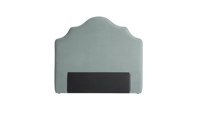 Habitat Daphne Velvet Double Headboard - Blue