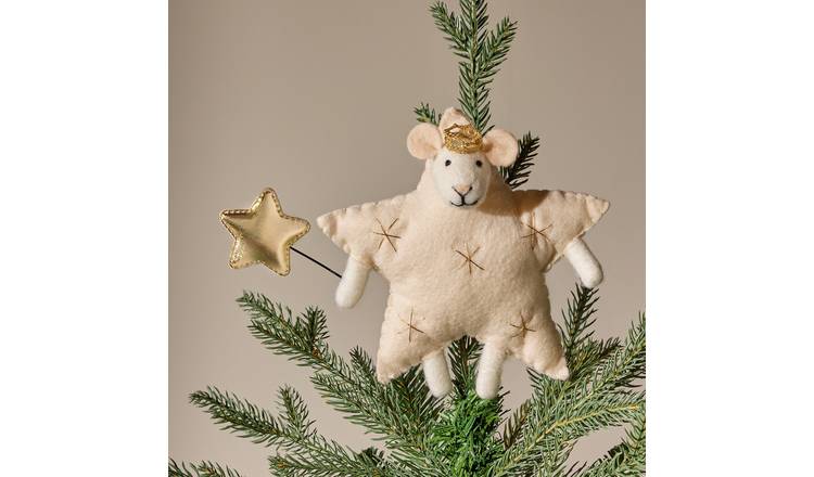 Argos Home Felt Star Sheep Hanging Christmas Ornament