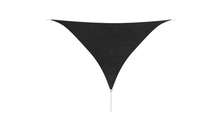 Walplus Triangular Polyester Sun Shade Sail - Anthracite - 500 x 500 x 500 cm