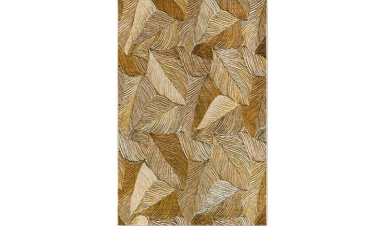 Villeroy & Boch Yellow 1767 Indoor Outdoor Flat Weave Floral Rug - 120 x 180cm