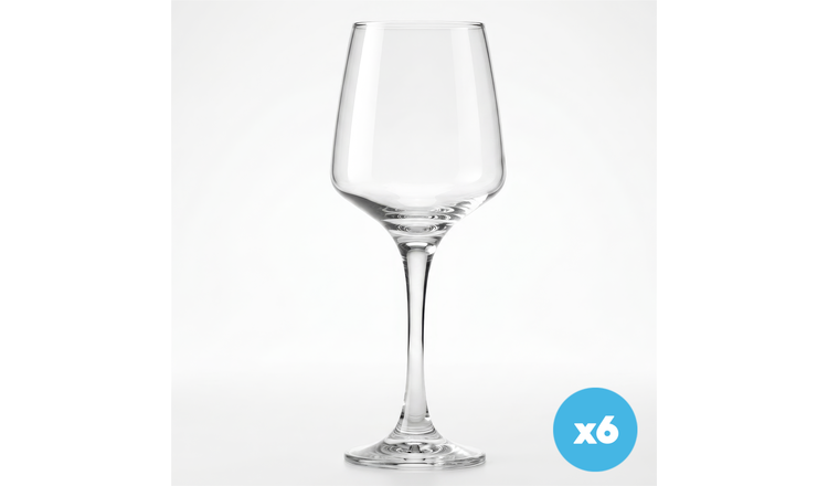 Argon Tableware Tallo White Wine Glasses -  Clear - Pack of 6