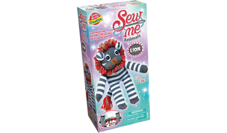 Small World Toys Sew Me Animals Lion Craft Set