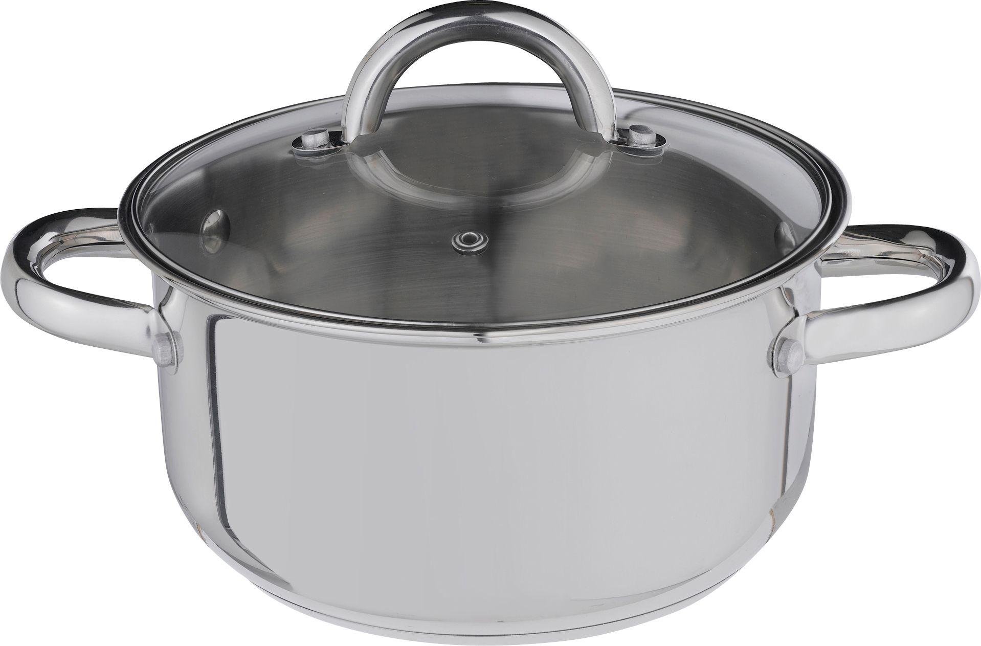 Argos Home 20cm Stainless Steel Casserole Pot