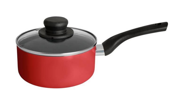 Buy Argos Home 3 Piece Aluminium Pan Set - Red, Pan sets