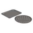 Buy Argos Home 2 Piece Non Stick Pizza Pan & Oven Chip Tray Set