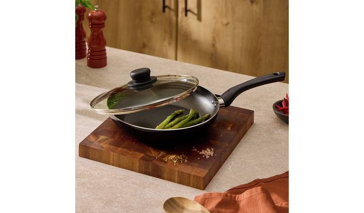 Argos Home 26cm Non Stick Aluminium Saute Pan with Lid