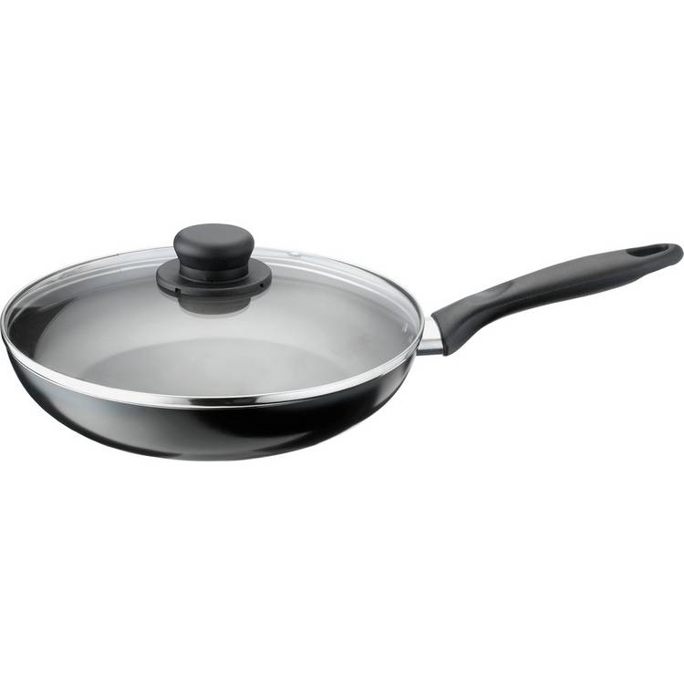 Argos Home 26cm Non Stick Aluminium Saute Pan with Lid 0