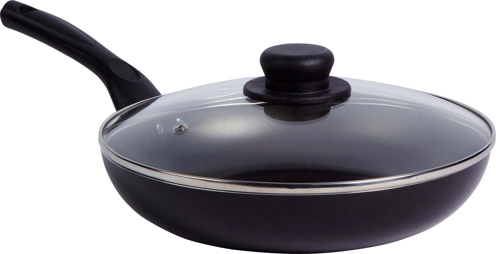 frying pan with lid