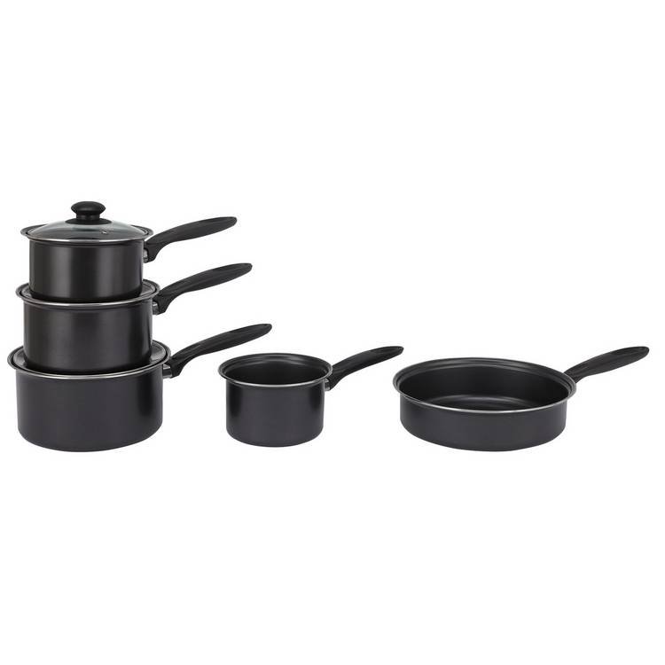 Argos Home 5 Piece Non Stick Carbon Steel Pan Set 0