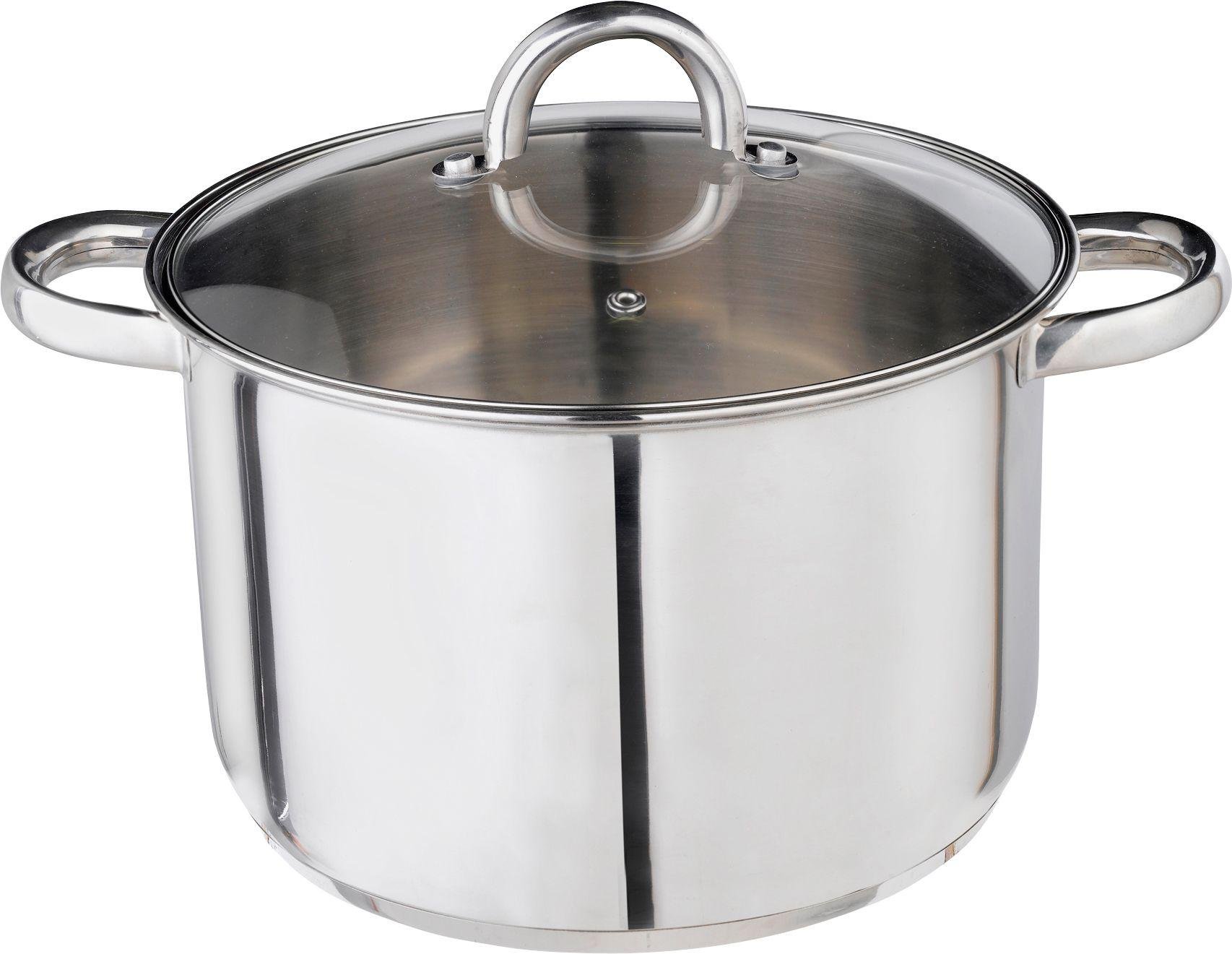 Argos Home 24cm Stainless Steel Stock Pot