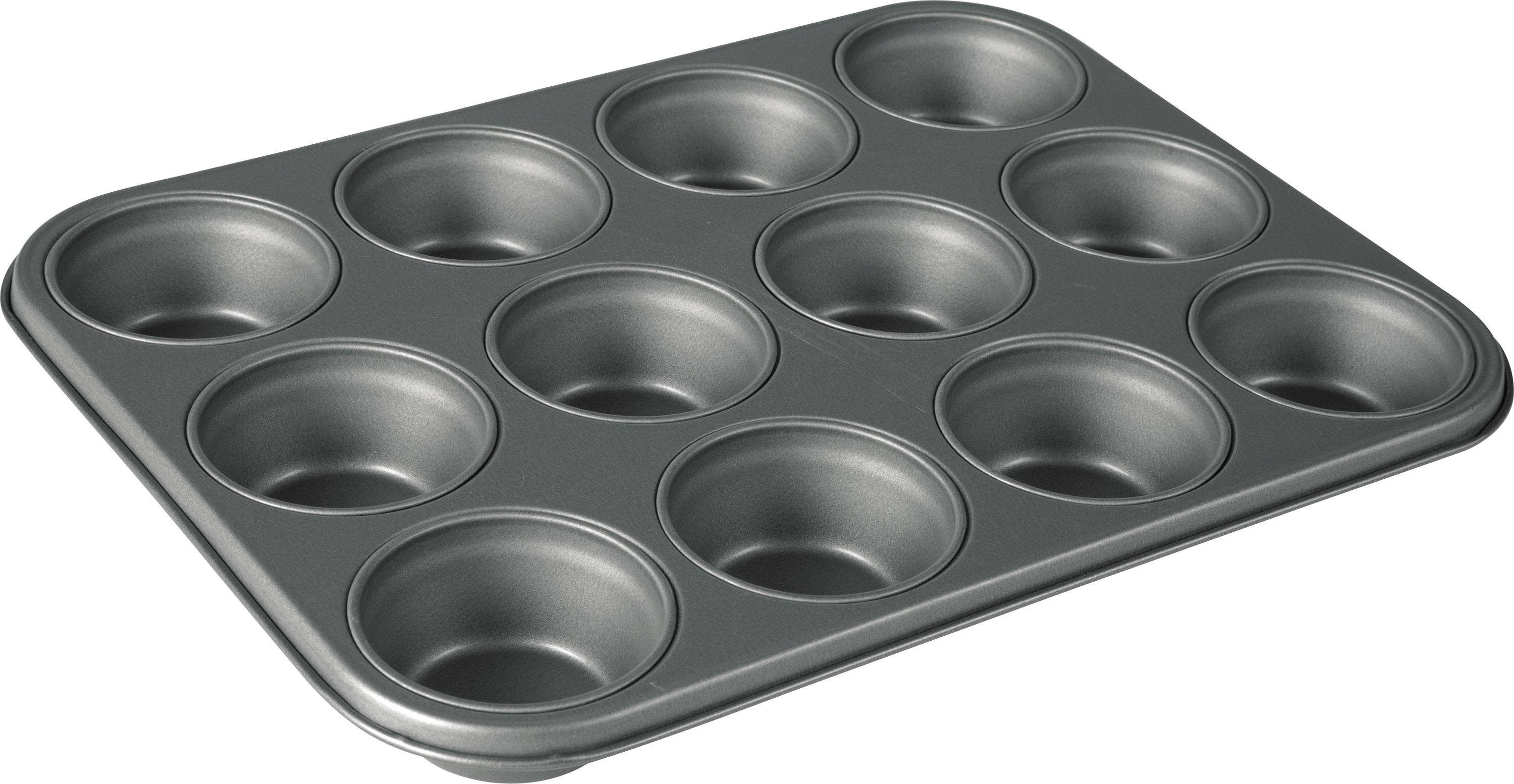 Argos Home Non-Stick 12 Cup Steel Muffin Tray