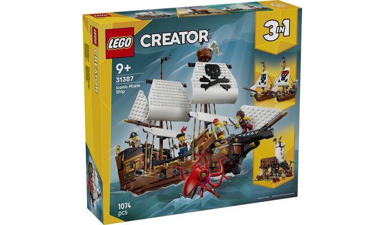 LEGO Creator 3 in 1 Iconic Pirate Ship Toy 31387 PREORDER