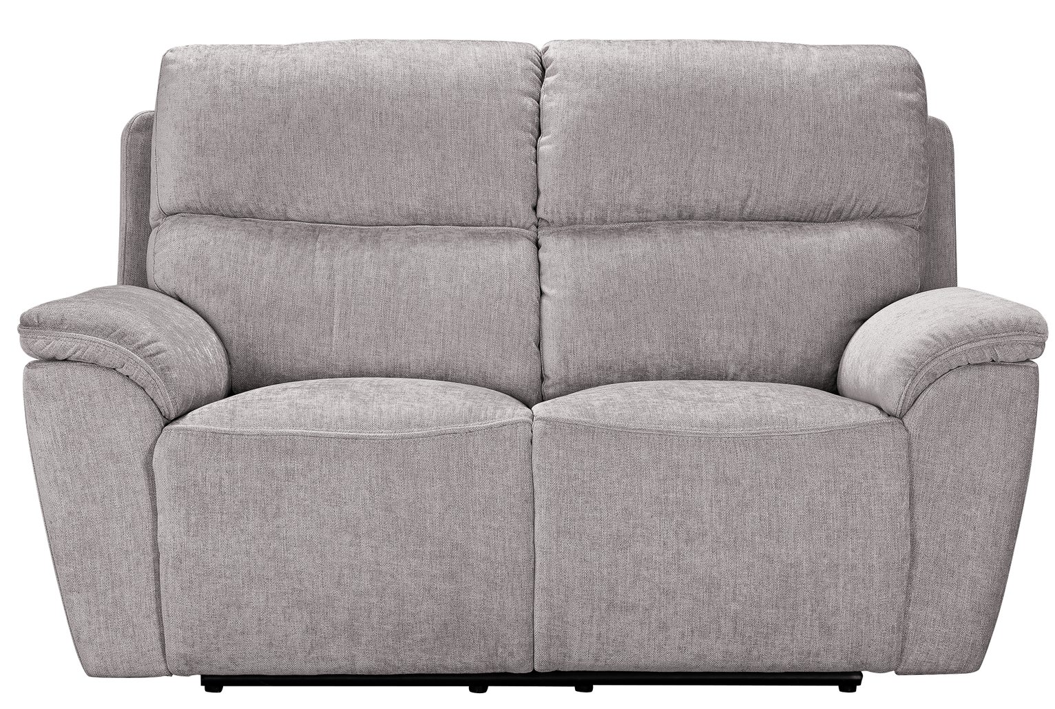 Argos Home Sandy 2 Seater Manual Recliner Sofa - Silver