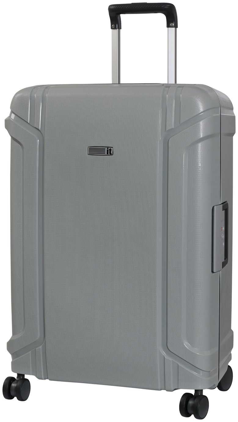 IT Luggage Turbine Protekt 8 Wheel Medium Suitcase Grey (8618377