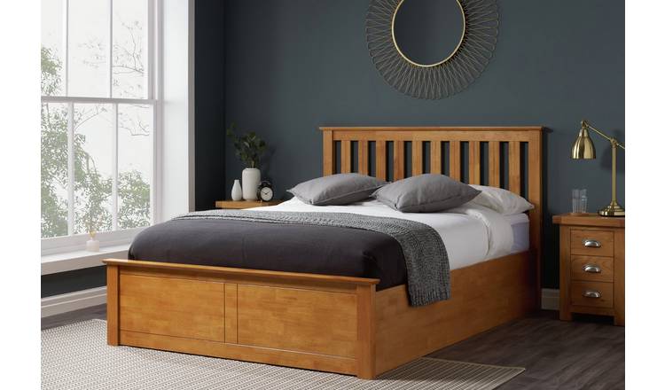 Birlea Phoenix Double End Lift Ottoman Bed - Oak