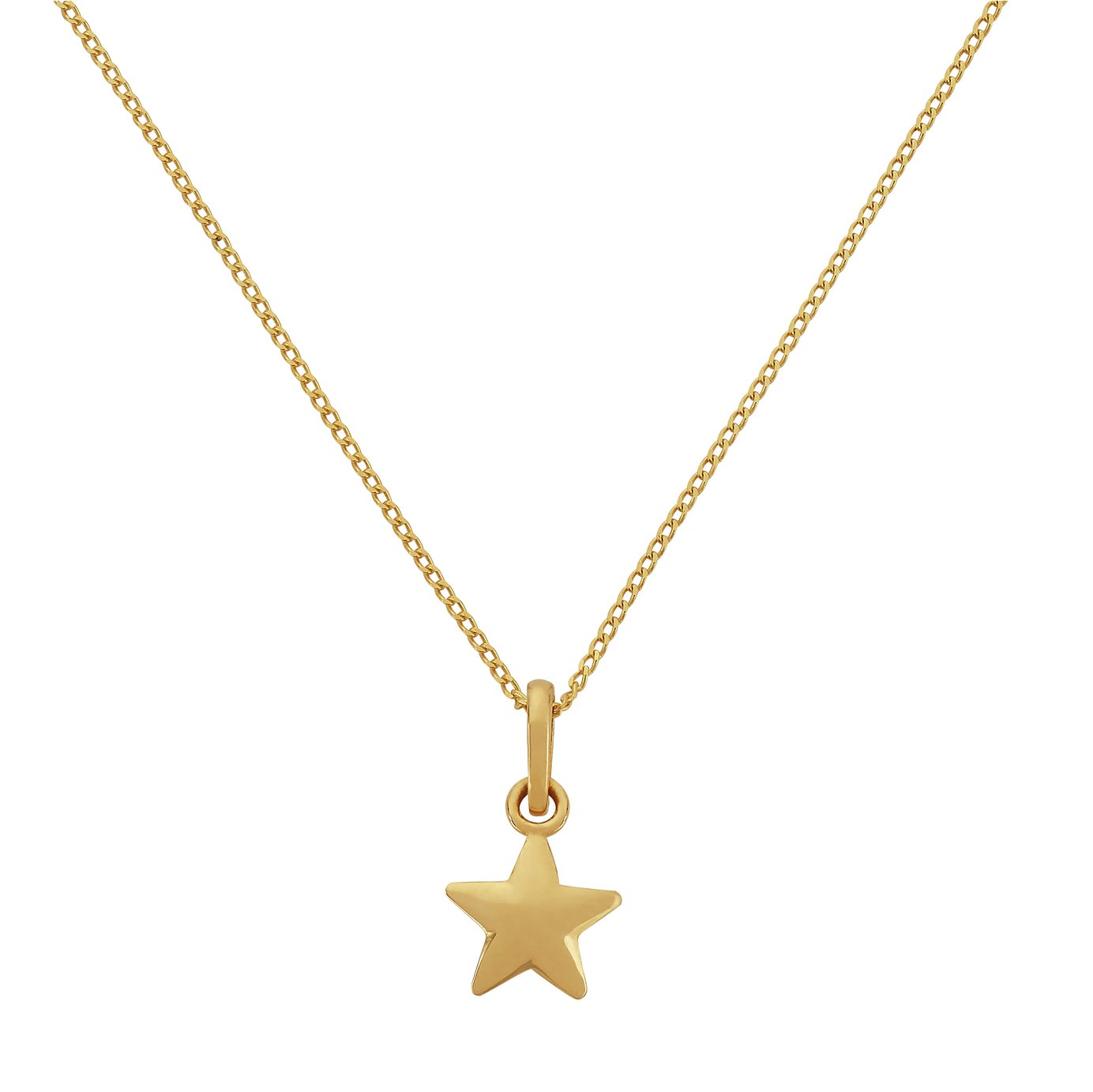 Revere Kid's 9ct Yellow Gold Star Pendant