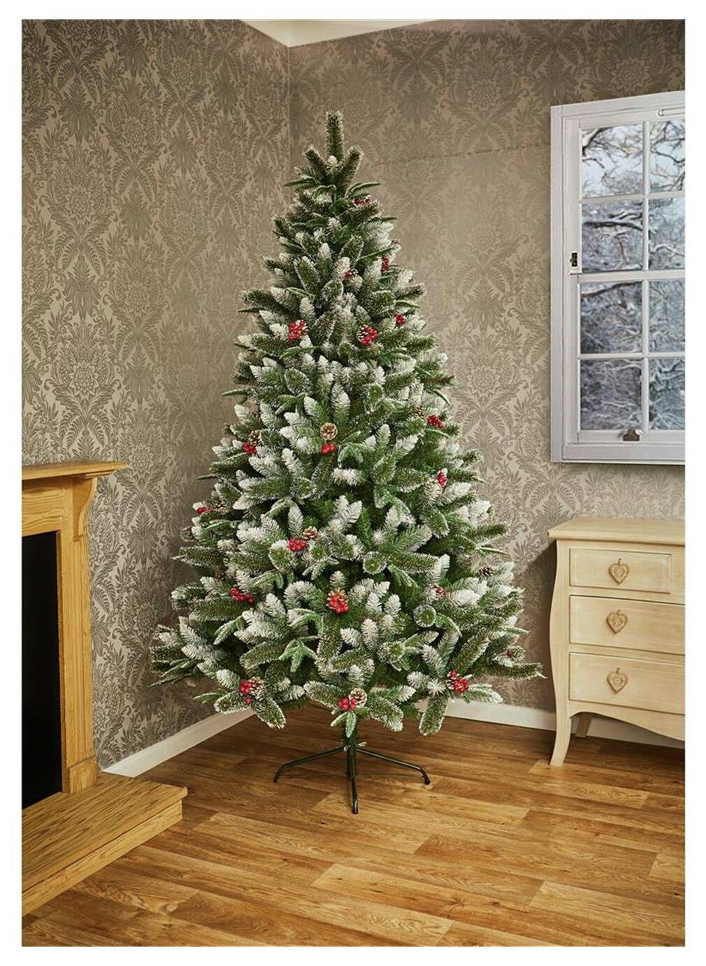 Premier Decorations 7ft Jersey Spruce Christmas Tree - Green