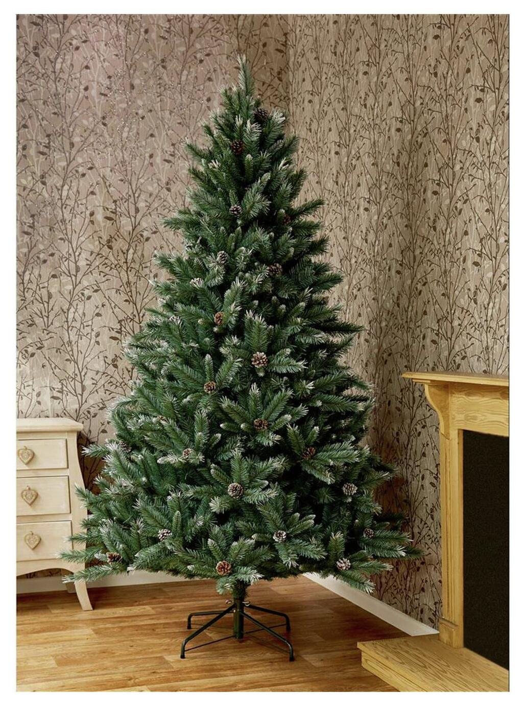 Premier Decorations 7ft Selwood Pine Christmas Tree - Green