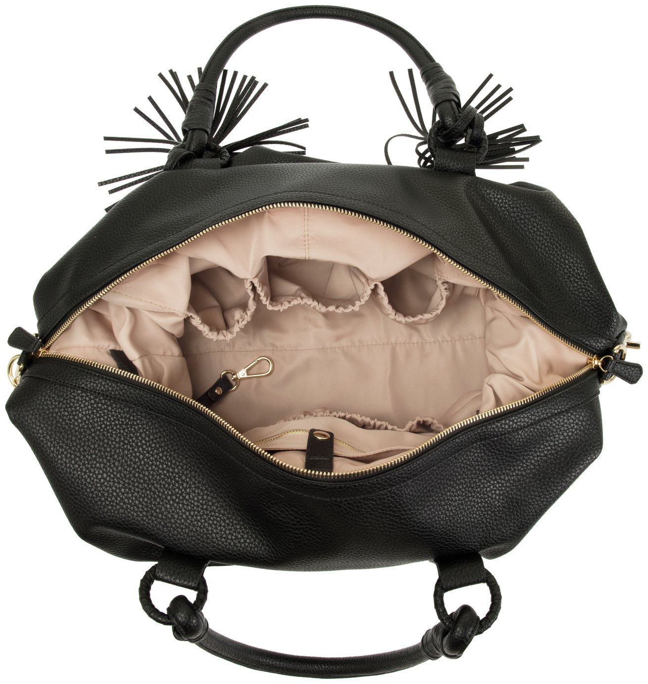 Meribel Luxury Slouch Baby Changing Bag with Changing Mat from Zellie Black