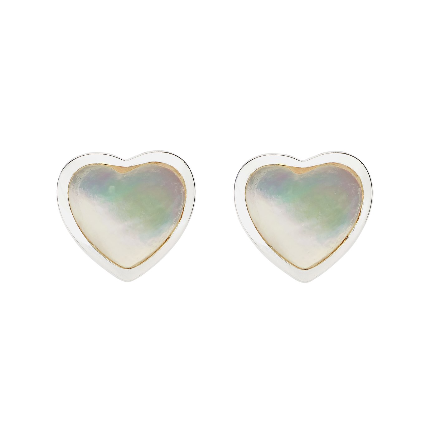 Revere Sterling Silver Mother of Pearl Heart Stud Earrings Review