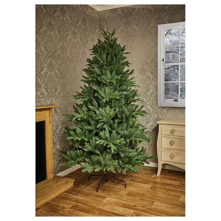 Premier Decorations 8ft Aspen Fir Christmas Tree & Stand 0