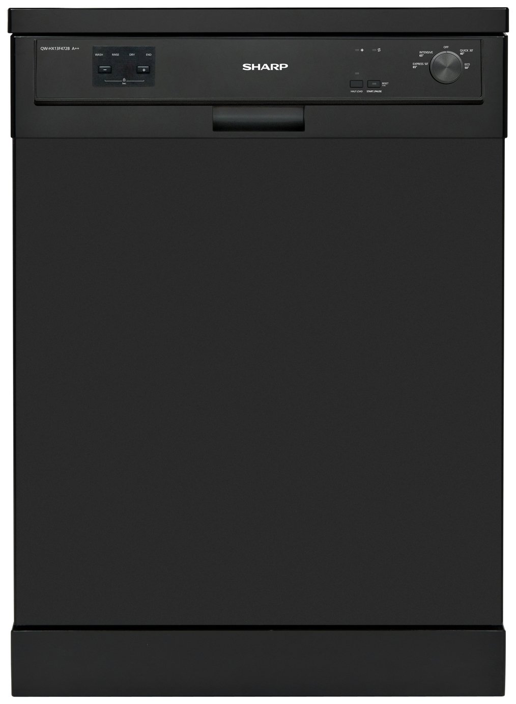 Sharp QWHX13F472B Full Size Freestanding Dishwasher Black Reviews