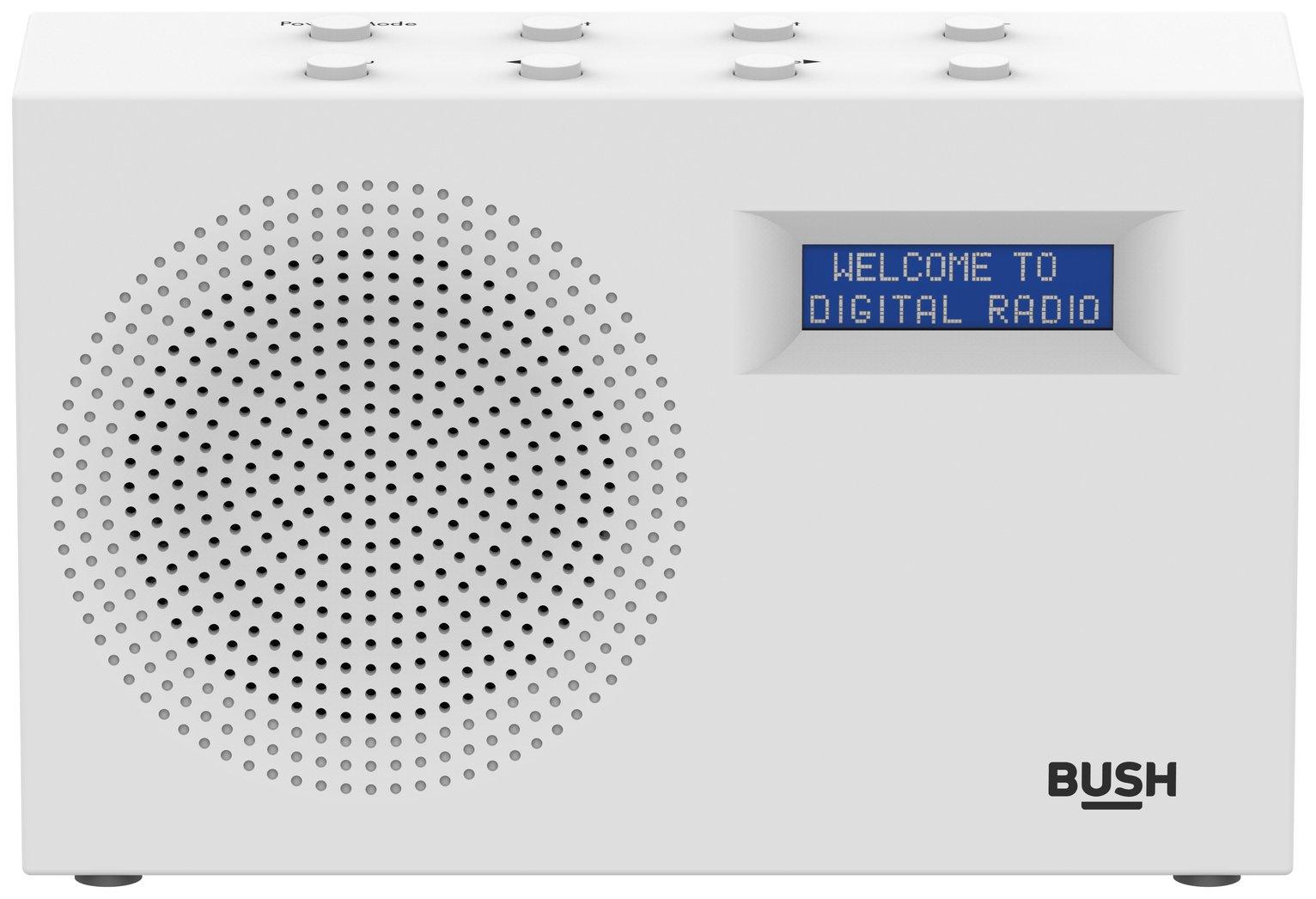 Bush Compact Portable DAB/FM Radio - White 