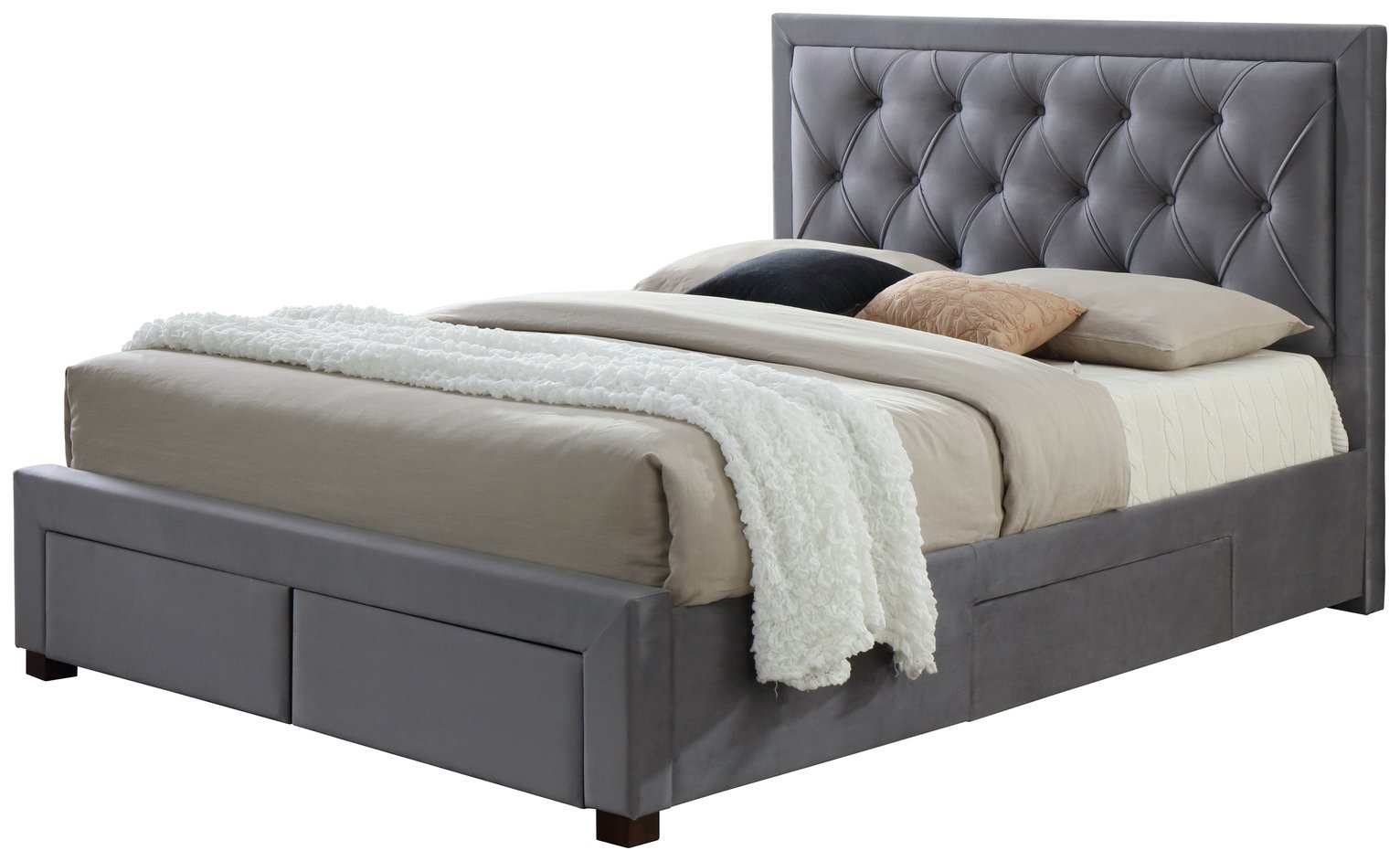 Birlea Woodbury Grey Kingsize Bed Frame at Argos review