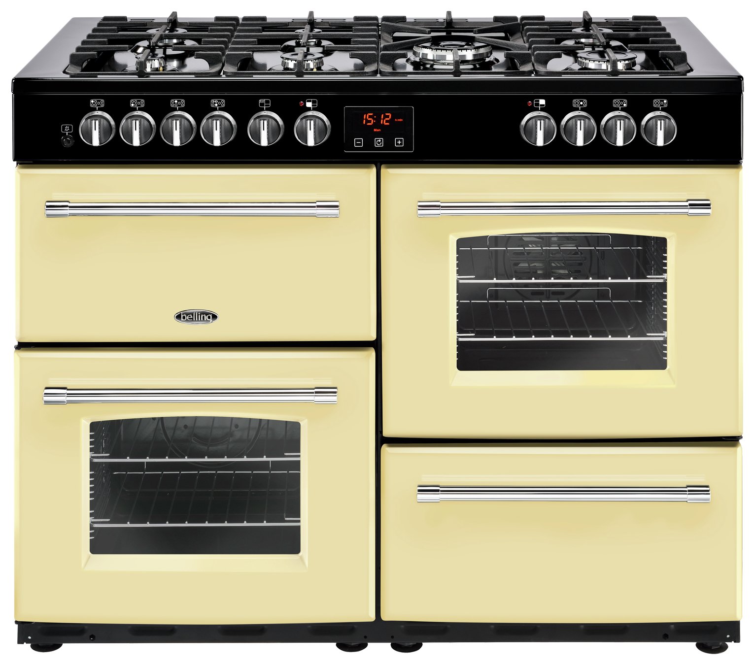 Belling Farmhouse 110DF Dual Fuel Range Cooker - Cream