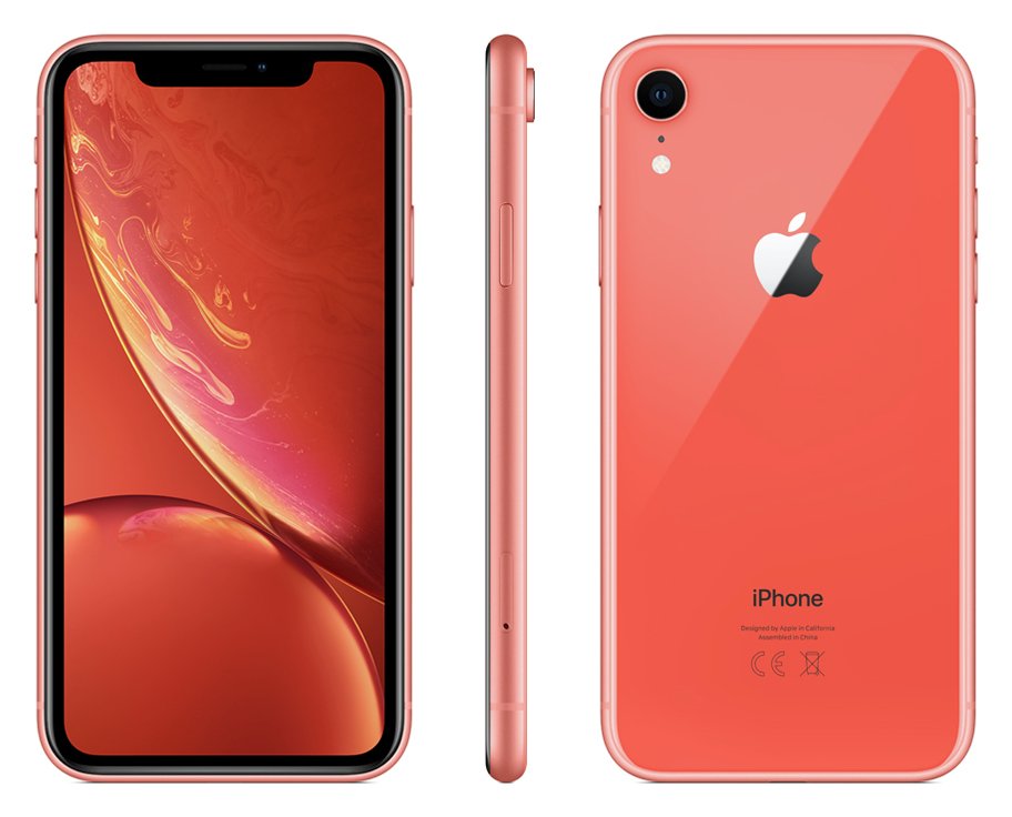 Sim Free iPhone XR 128GB Mobile Phone - Coral