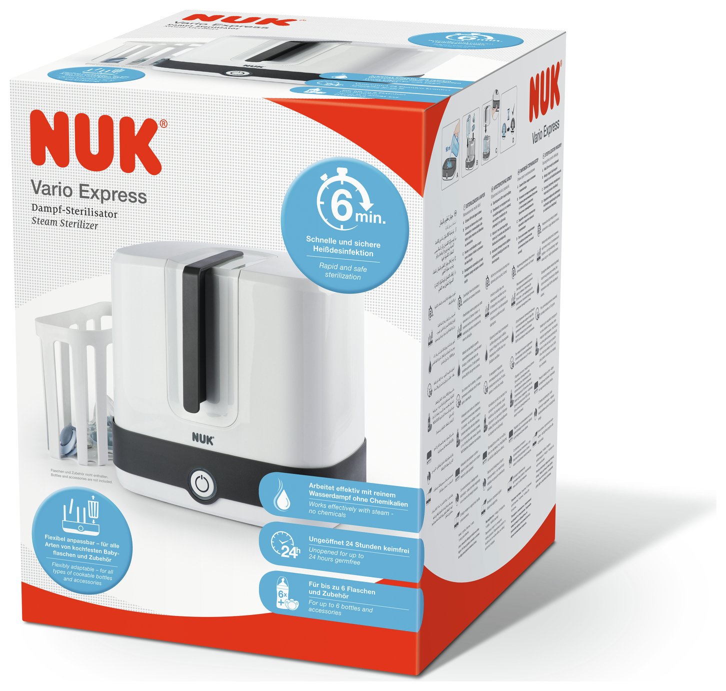 nuk steam steriliser