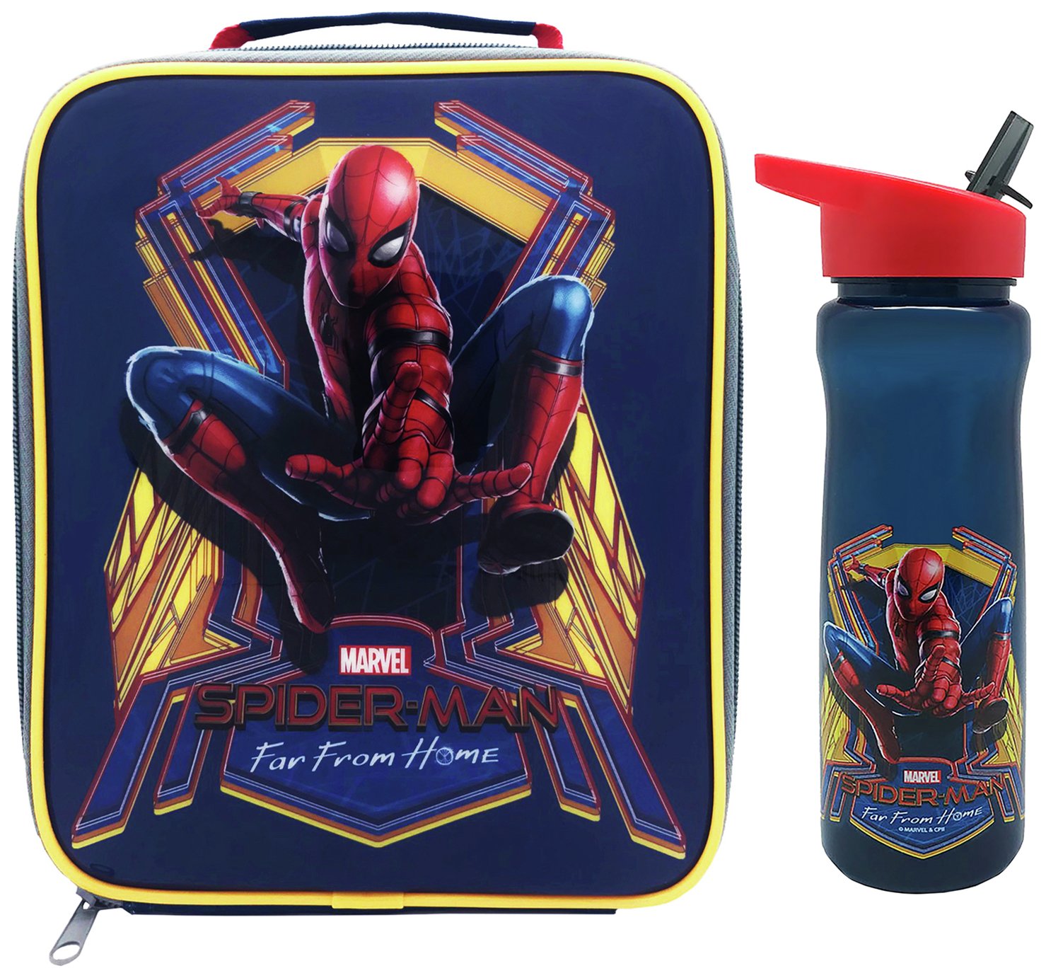 Spiderman Far Away Lunch Bag & Bottle Set