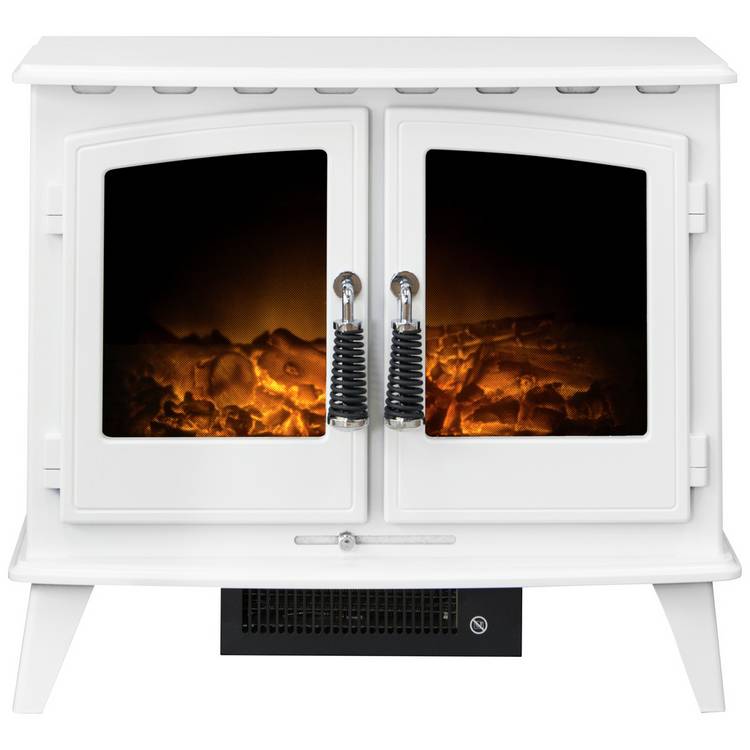 Adam Woodhouse 1.8kW Electric Freestanding Stove - White 0