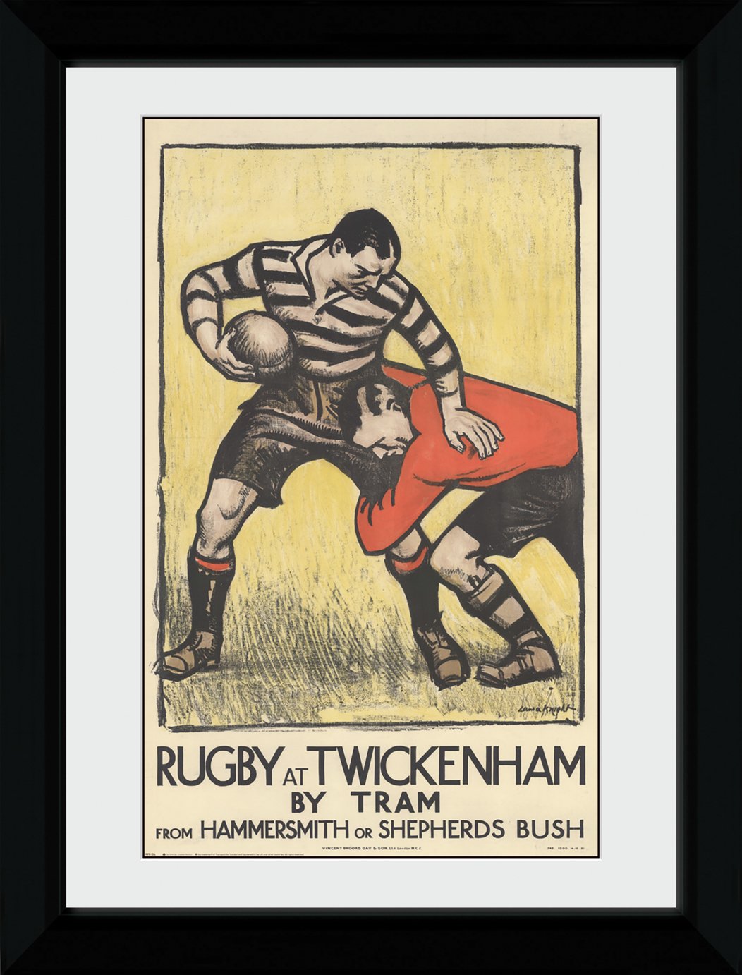 TFL Rugby 50x70cm Framed Print review