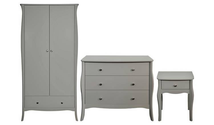 Buy Argos Home Amelie 3 Piece 2 Door 1 Drawer Wardrobe Set Grey Bedroom Furniture Sets Argos
