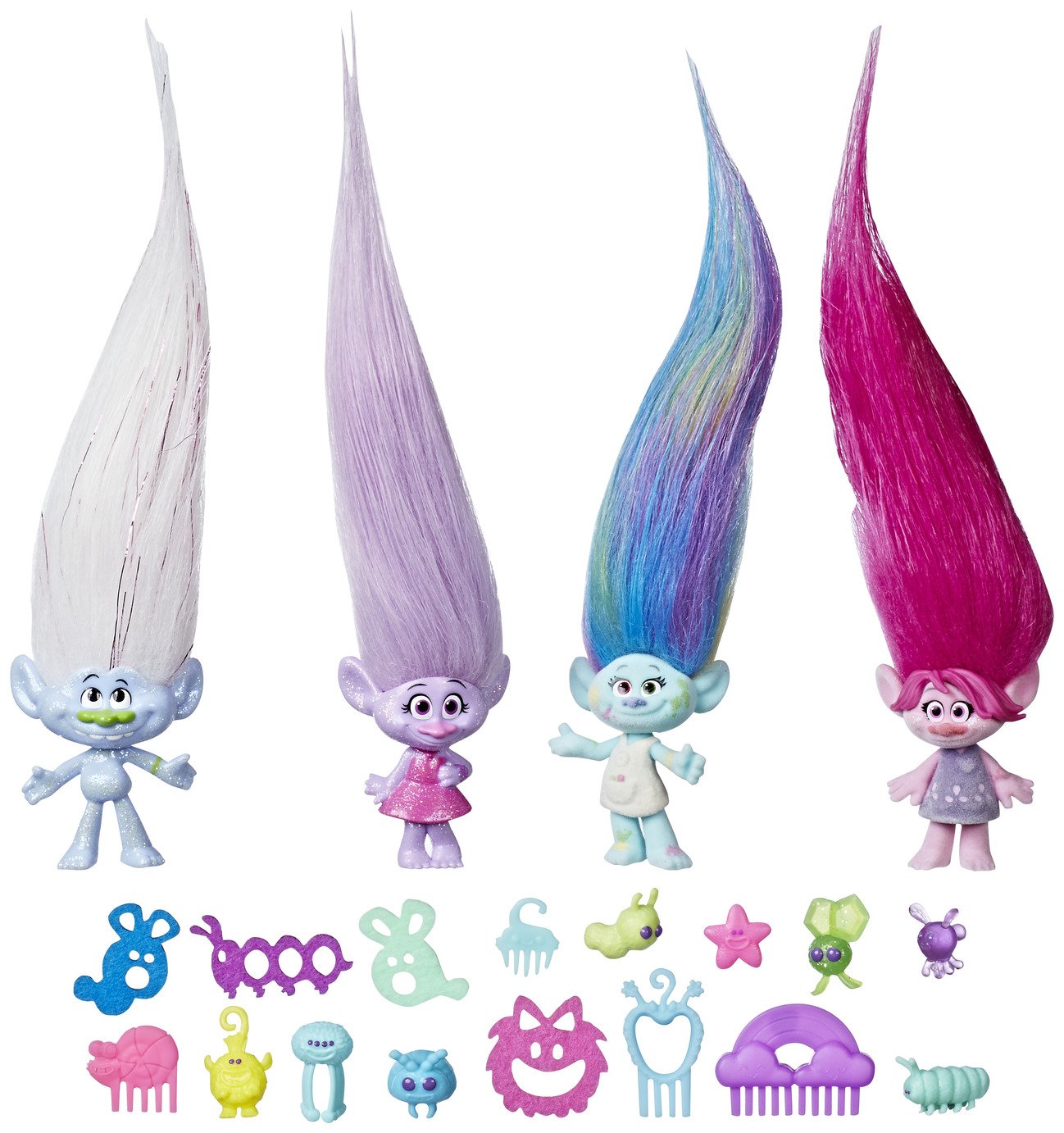 trolls hair in the air