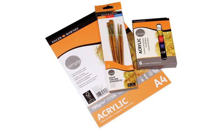 Acrylic paint store set argos