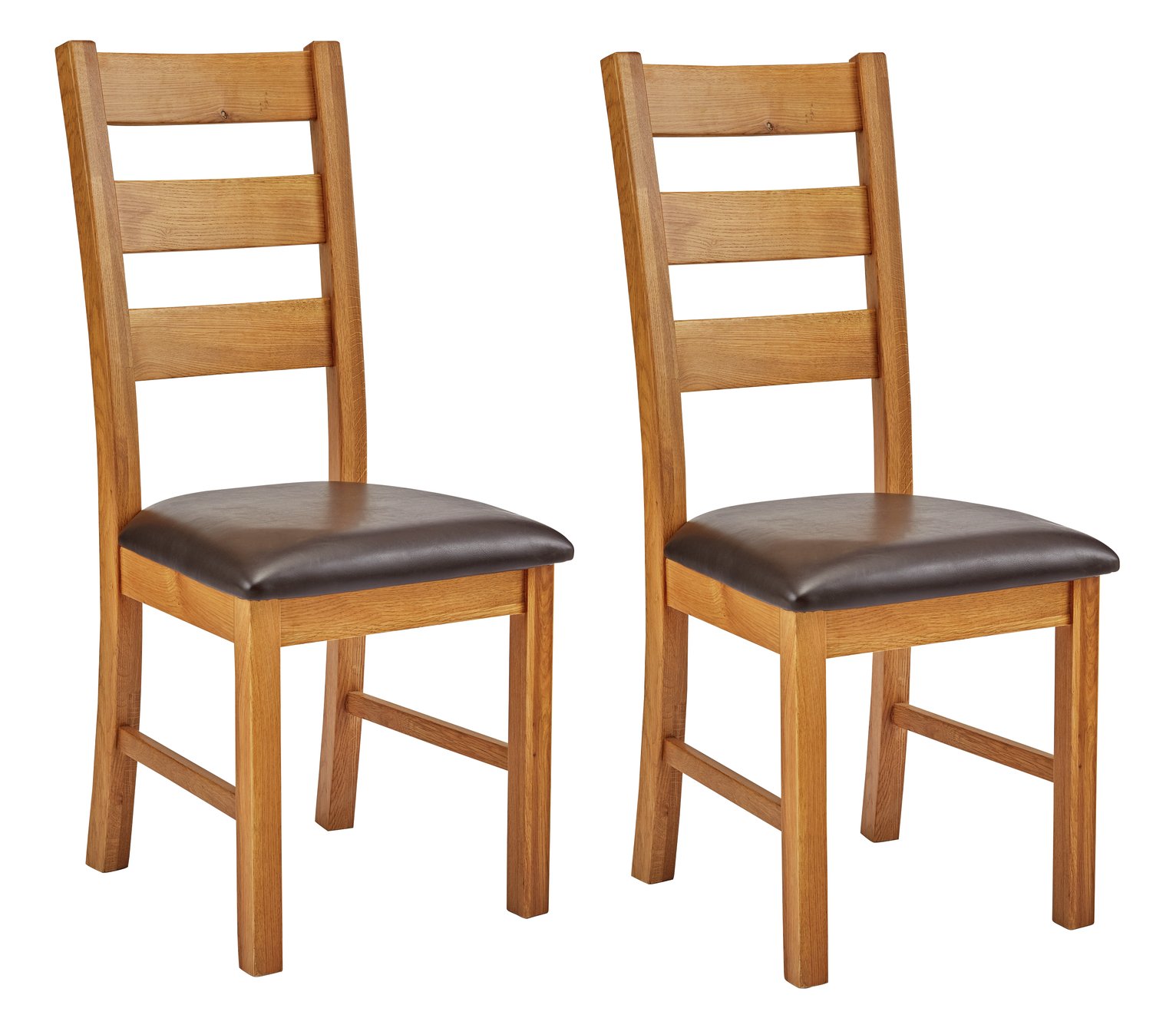 Argos Home Farmhouse Pair of Solid Oak Dining Chairs Review