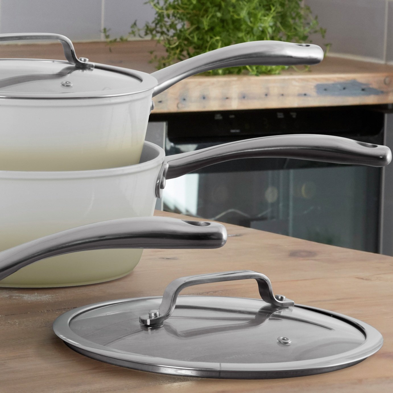 Fearne by Swan 3 Piece Enamel Pan Set Reviews