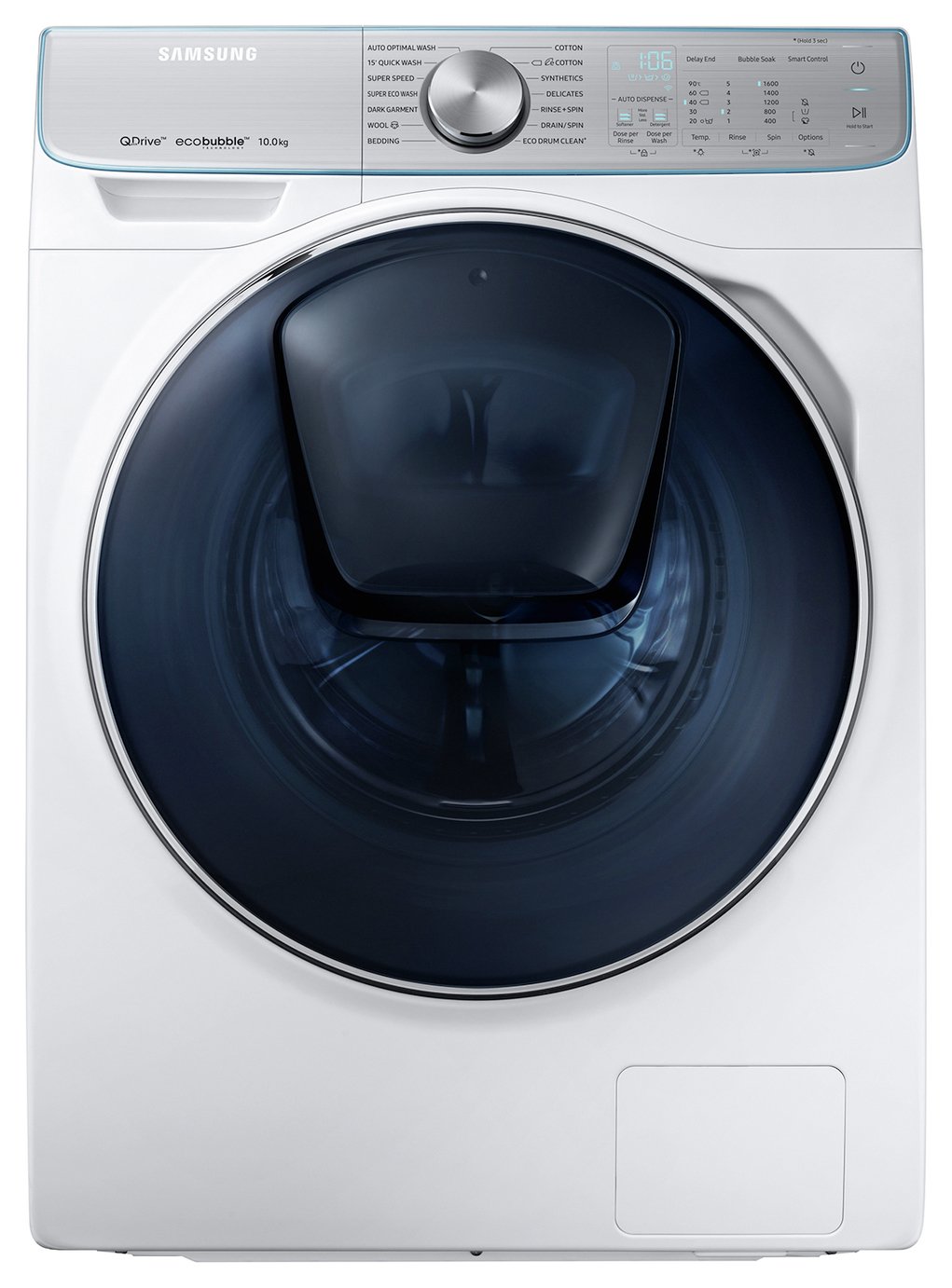 Samsung WW10M86DQOA 10KG 1600 Spin Washing Machine - White