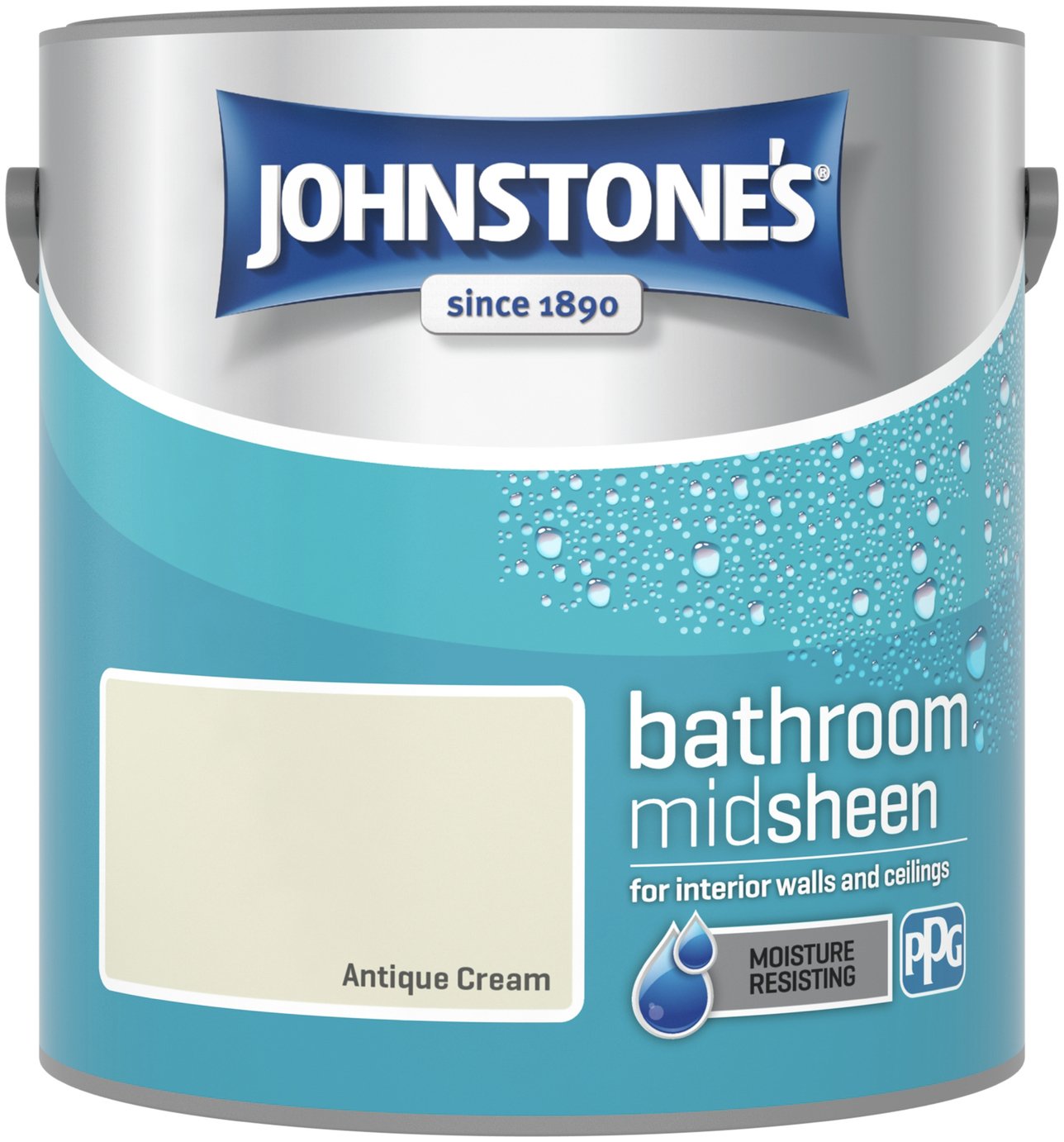 Johnstone's Bathroom Emulsion Paint 2.5L - Antique Cream