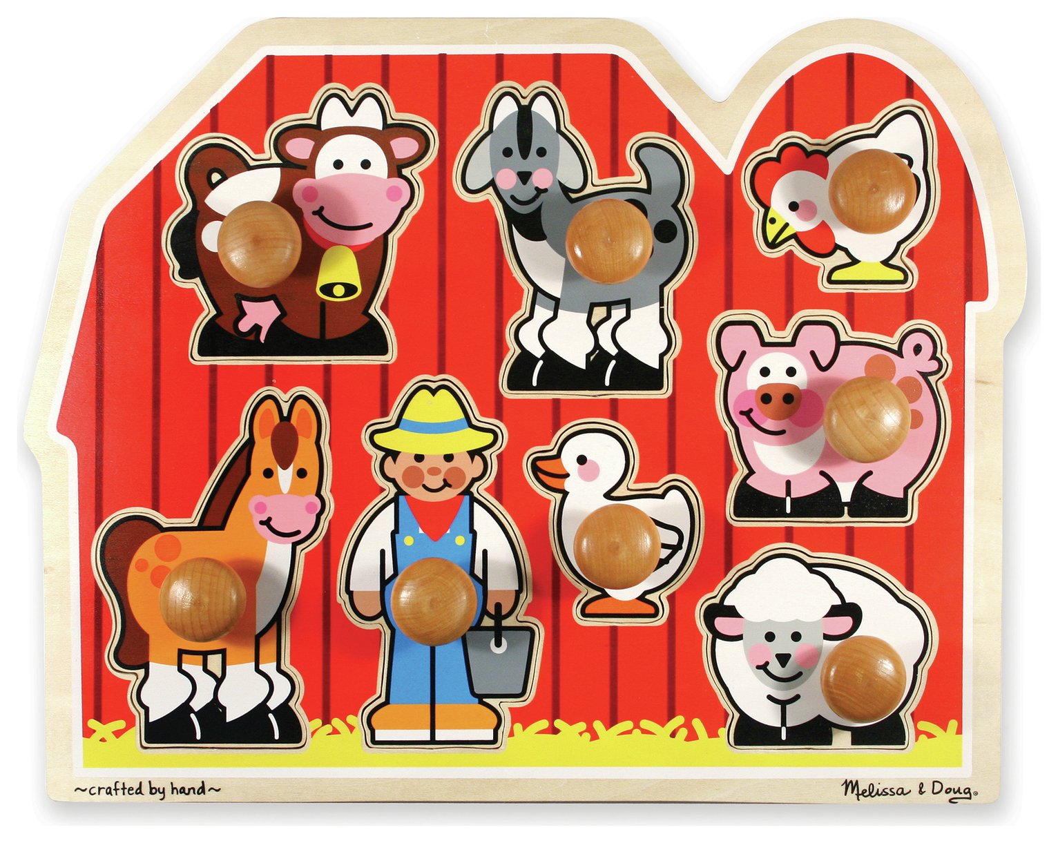 Melissa & doug Farm Friends Large Peg Puzzle review