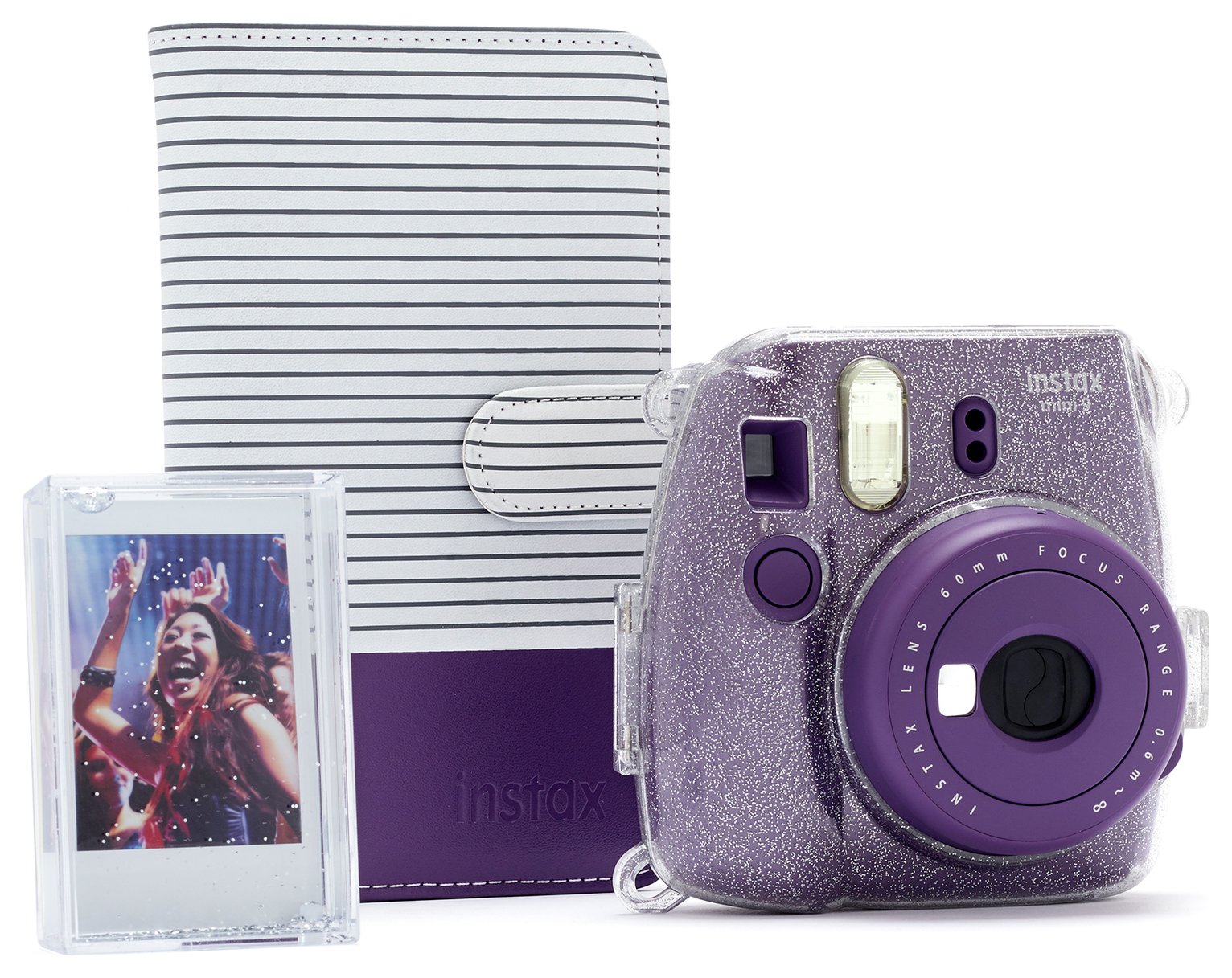 Instax Mini 9 Purple Camera Bundle