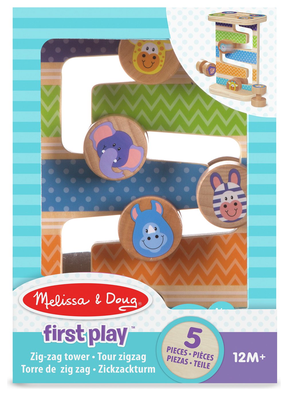 Melissa & Doug First Play Safari Zig Zag Tower