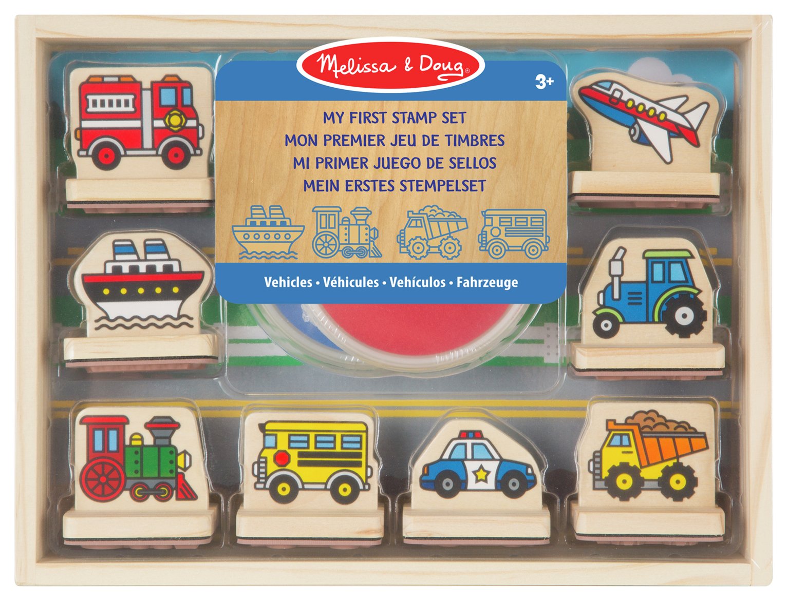 Melissa & doug Vehicles My First Wooden Stamp Set