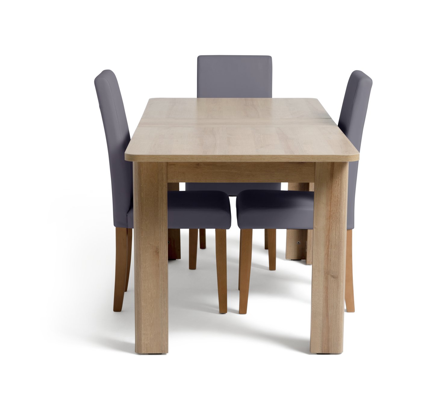 Argos Home Miami Curve Extendable Table & 4 Chairs Charcoal Reviews