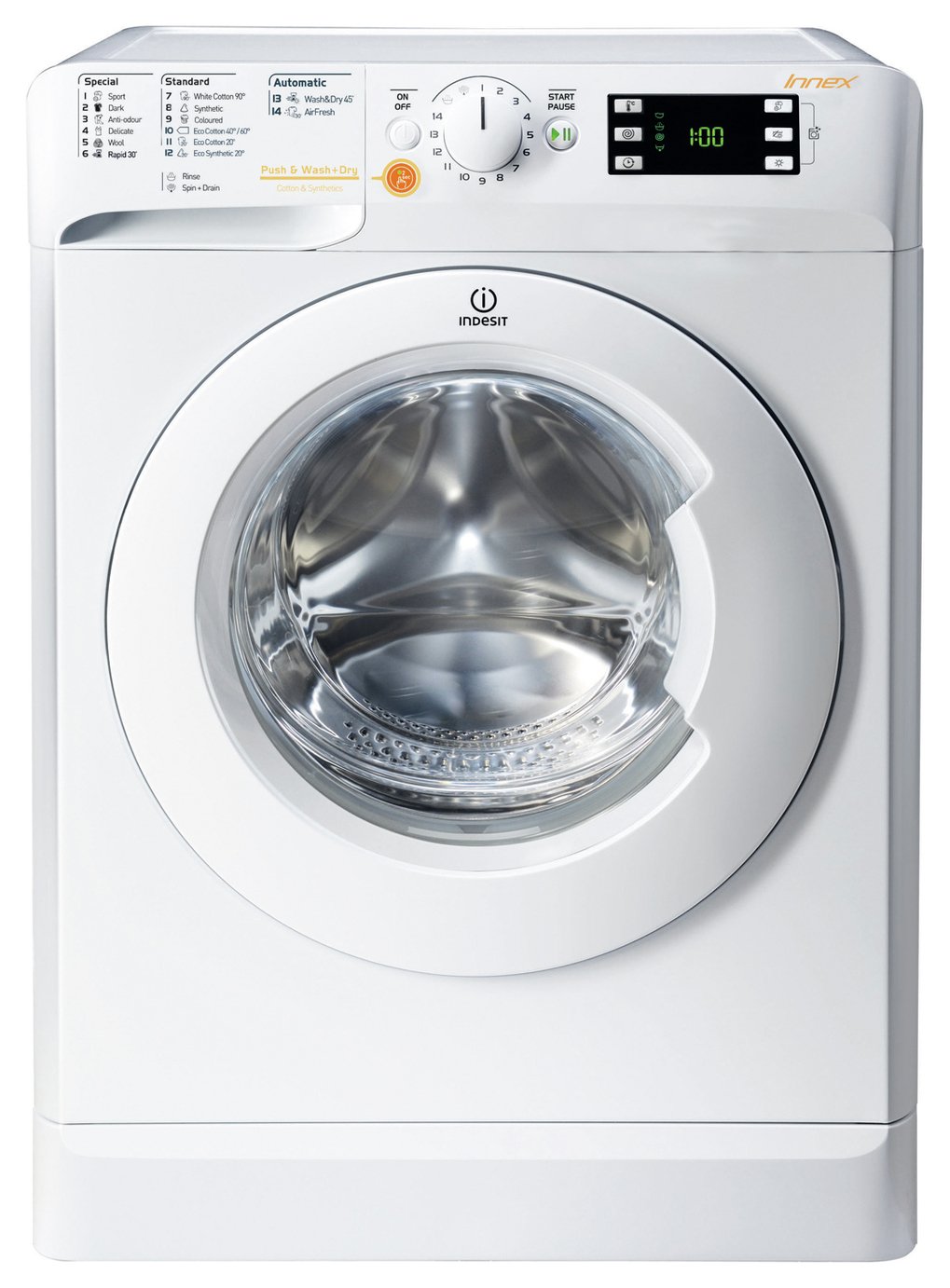 Indesit XWDE1071681X 10/7 KG Washer Dryer - White